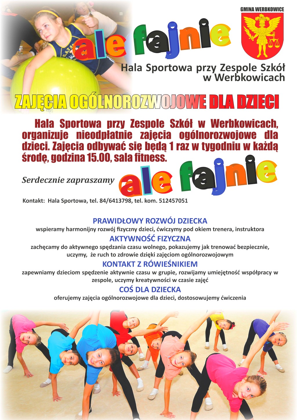 Zapraszamy dzieci na zajęcia ogólnorozwojowe