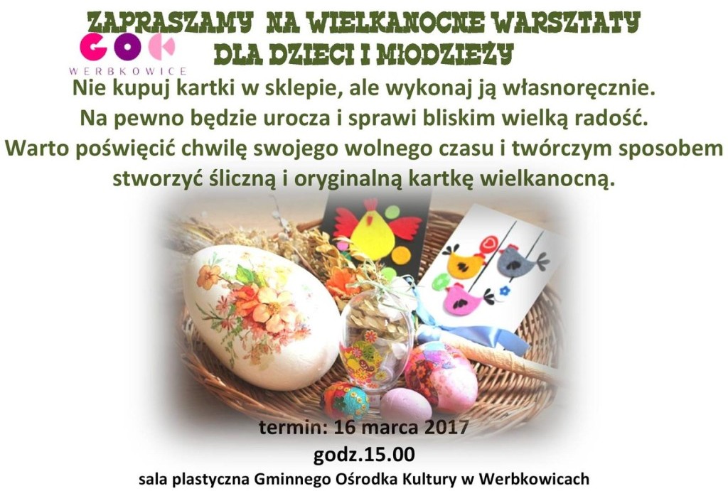 Wielkanocne warsztaty dla dzieci i młodzieży