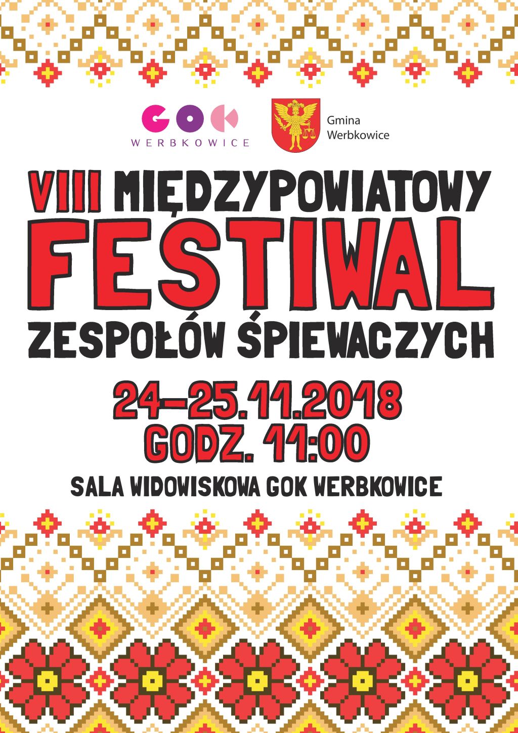 Zapraszamy na VIII Międzypowiatowy Festiwal Zespołów Śpiewaczych