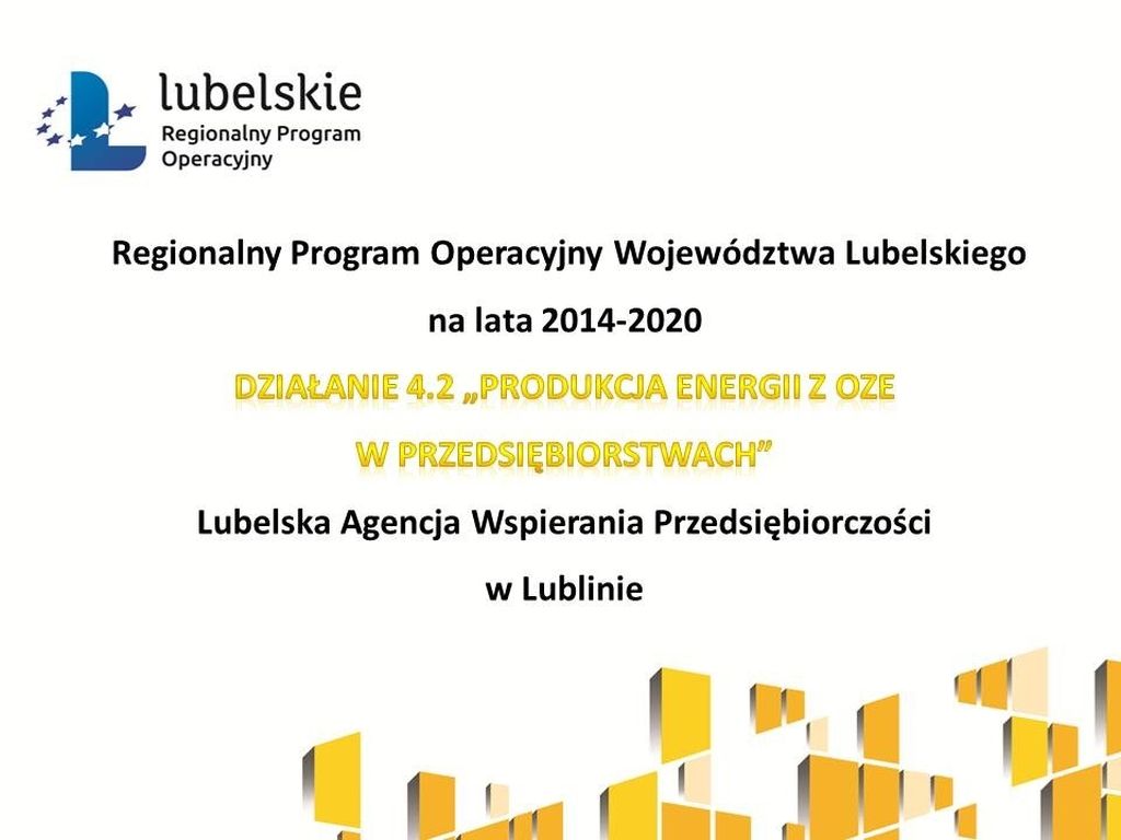 Spotkanie w ramach Działania 4.2 Produkcja Energii z OZE w przedsiębiorstwach
