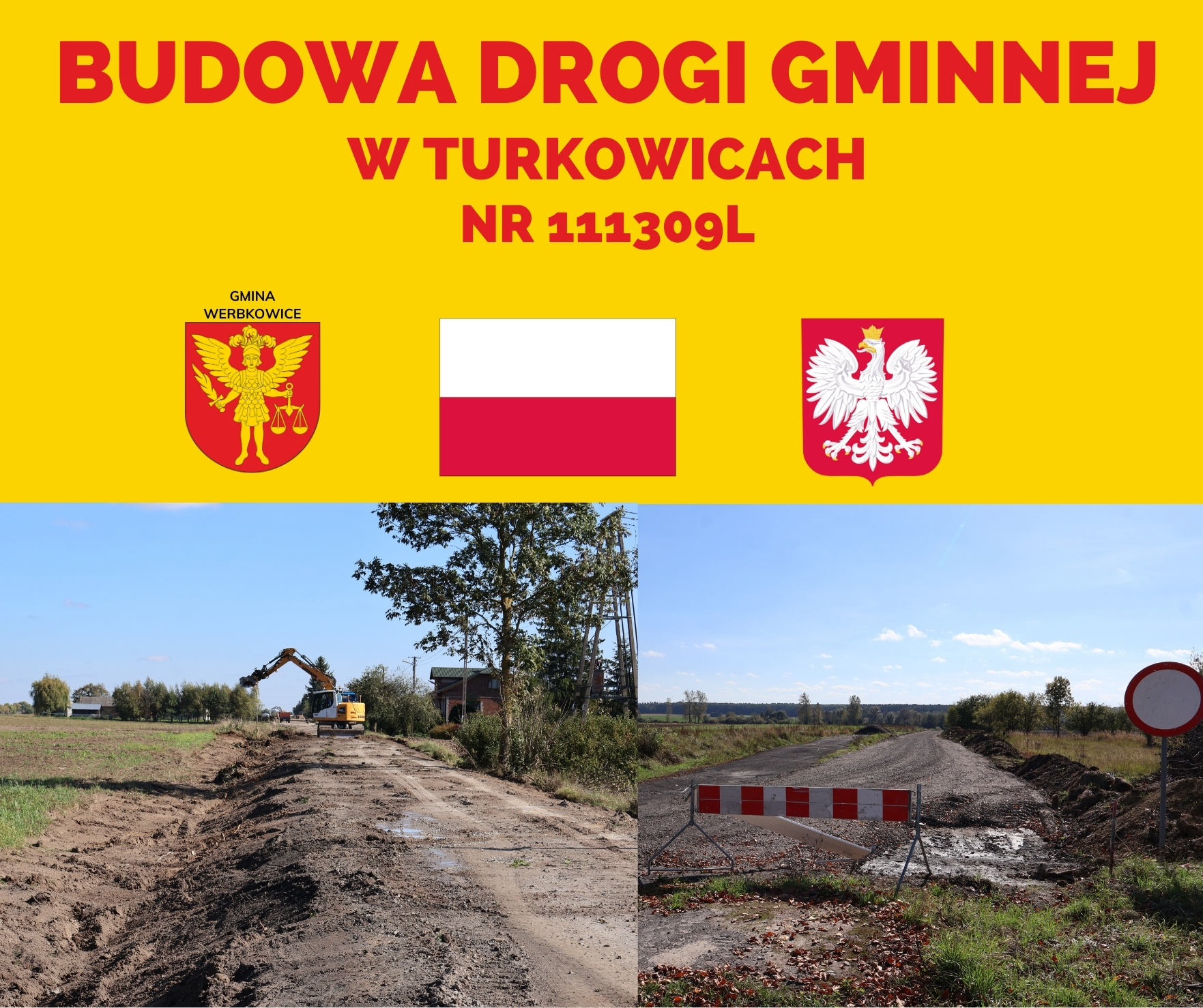 Ruszyła budowa drogi gminnej nr 111309L w miejscowości Turkowice