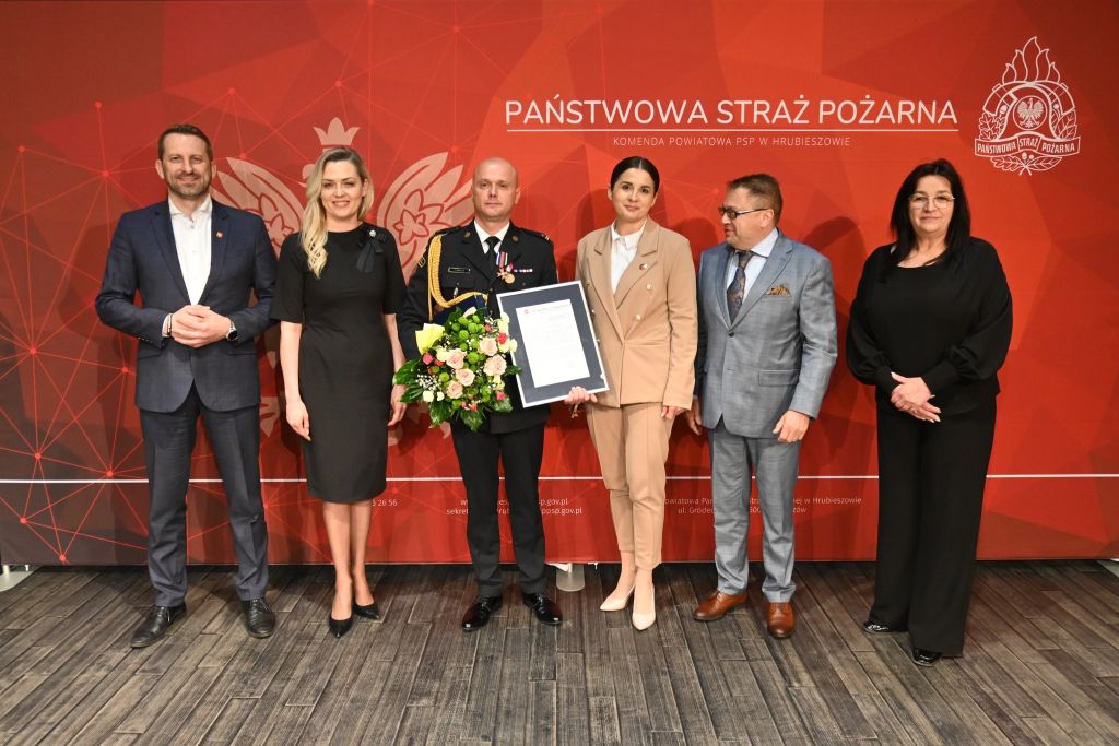 Powiatowe obchody Dnia Strażaka w Komendzie Powiatowej PSP w Hrubieszowie